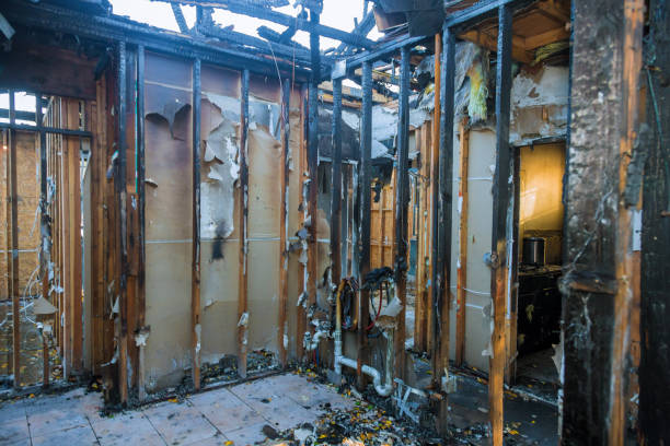 Professional Soot Cleanup technician working in Lebanon, VA